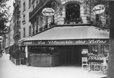 La Closerie des Lilas, Montparnasse von Unbekannt