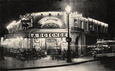 La Rotonde, Boulevard du Montparnasse, ca. 1925 von Unbekannt