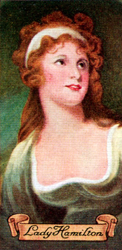 Lady Hamilton, aus einer Serie von Zigarettenkarten, 1935 von Unbekannt