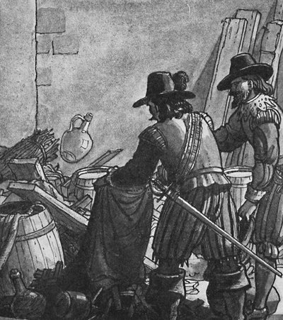 Große Steine und die Eisenstangen und andere Werkzeuge, die in den Bergbauarbeiten verwendet werden von Unbekannt