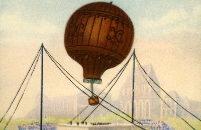 Start des Ballons der Gebrüder Montgolfier, Juni 1783 von Unbekannt