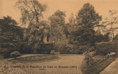 Legation der Republik Kuba in Brüssel - Garten von Unbekannt