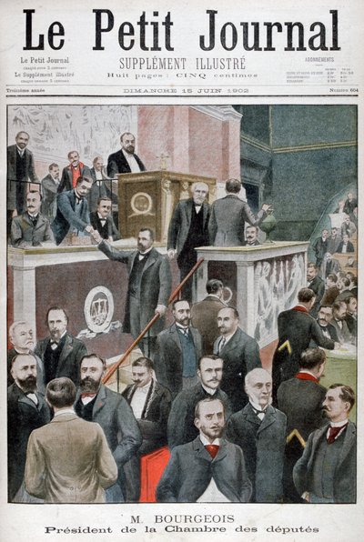 Leon Bourgeois, Präsident der Abgeordnetenkammer, 1902 von Unbekannt