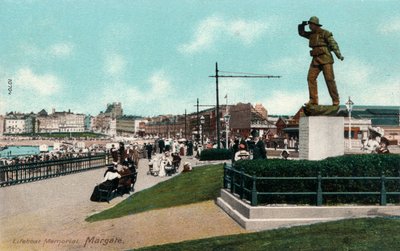 Rettungsbootdenkmal, Margate, Kent um 1905 von Unbekannt
