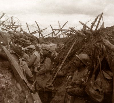 Horchposten, Frontlinie, um 1914-1918 von Unbekannt