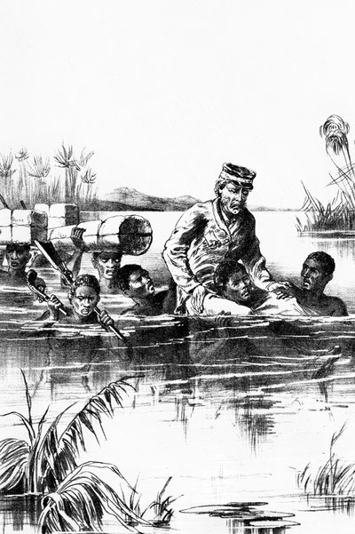 Livingstone auf seiner letzten Reise von Unbekannt