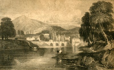 Llangollen Brücke, Schloss Dinas Bran, am Fluss Dee: Nordwales von Unbekannt