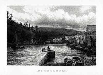 Looe Hafen, Cornwall, England, 1896 von Unbekannt