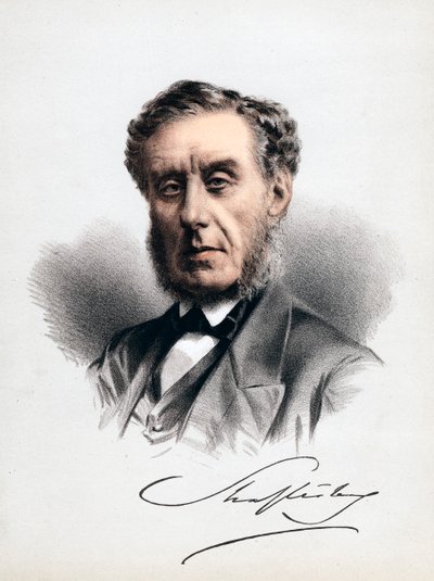 Lord Shaftesbury, englischer Staatsmann, Moralphilosoph, Philanthrop und Fabrikreformer, um 1880 von Unbekannt