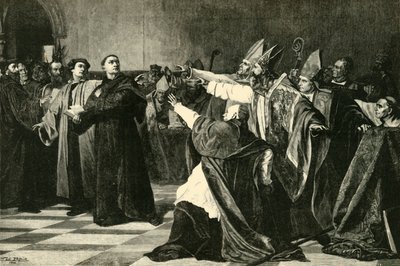 Luther auf dem Reichstag zu Worms, 1521, 1890 von Unbekannt
