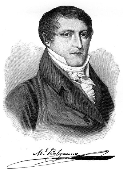 Manuel Belgrano, argentinischer Ökonom, Anwalt, Politiker und Militärführer von Unbekannt