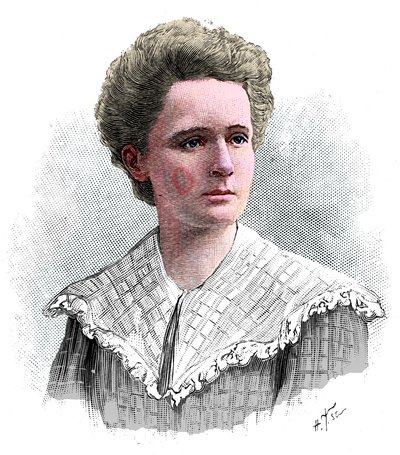 Marie Sklodowska Curie, polnisch-französische Physikerin, 1904 von Unbekannt