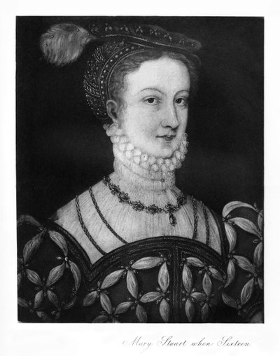 Maria Stuart mit sechzehn, 1907 von Unbekannt