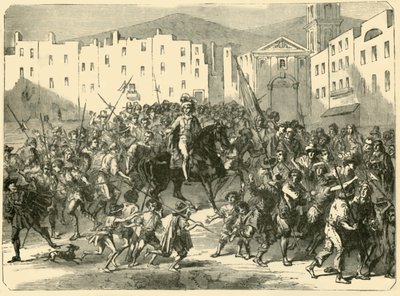 Masaniello hält eine Rede an das Volk von Neapel, 7. Juli 1647, 1890 von Unbekannt