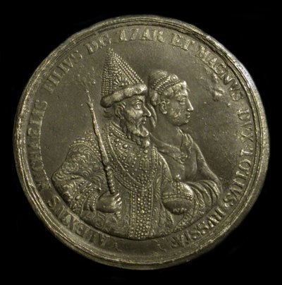 Medaille Zar Alexei I. von Russland zur Feier der Geburt von Peter dem Großen, ca. 1775 von Unbekannt