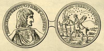 Medaille zur Erinnerung an den Mord an Godfrey, ca. 1876 von Unbekannt