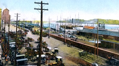 Montreal Hafen, Montreal, Kanada, um 1900er Jahre von Unbekannt