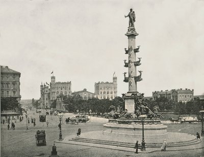 Denkmal für Wilhelm von Tegetthoff auf dem Praterstern, Wien, Österreich, 1895 von Unbekannt