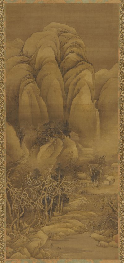 Bergdorf nach dem Schnee von Unbekannt