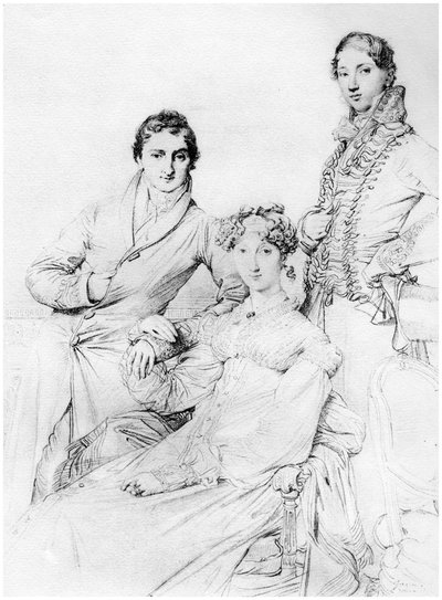 Herr und Frau Joseph Woodhead und Herr Henry Comber, Rom, 1816 1958 von Unbekannt