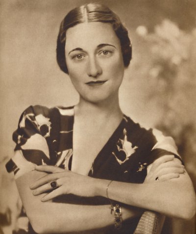Mrs. Simpson: Ein Studio-Porträt, 1937 von Unbekannt