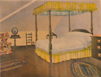 Mrs. Washingtons Schlafzimmer von Unbekannt
