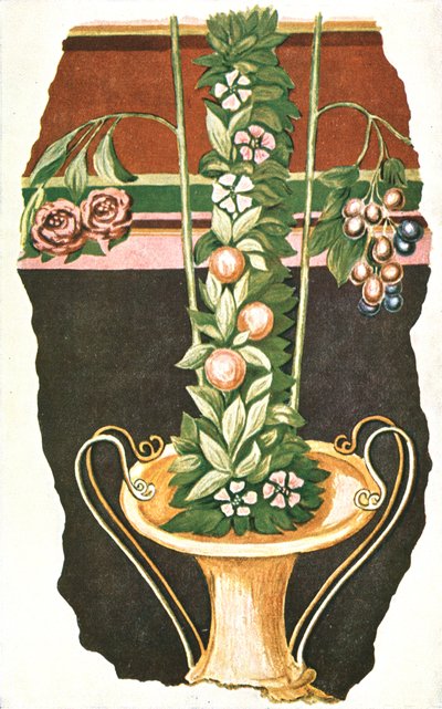 Wandmalerei in einer römischen Villa, Commugny, Schweiz, 1928 von Unbekannt