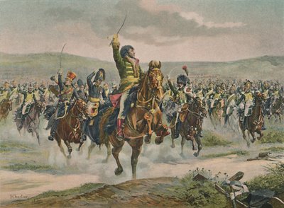 Murat führt die Kavallerie bei Jena an, 14. Oktober 1806, 1896 von Unbekannt