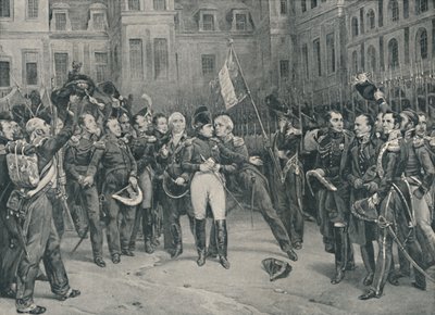 Napoleons Abschied von der kaiserlichen Garde in Fontainebleau, 20. April 1814, 1896 von Unbekannt