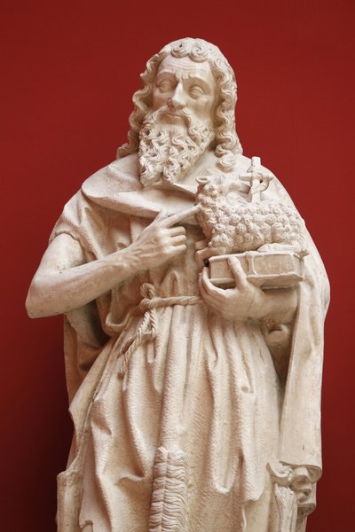 Nationalmuseum der französischen Denkmäler. Sainte Chapelle, Chateaudun. Heiliger Johannes der Täufer. Abguss, Paris, Frankreich von Unbekannt