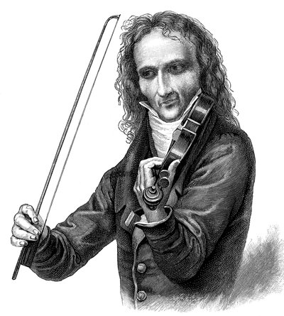 Niccolò Paganini, italienischer Geiger, Bratschist und Komponist, 1830er Jahre von Unbekannt