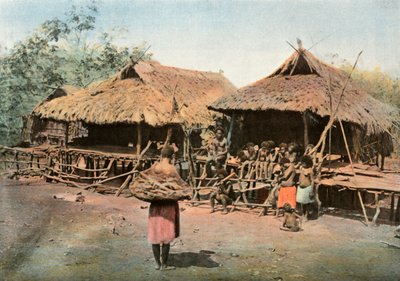 Neuguinea. Karapuna. Eingeborenendorf von Unbekannt