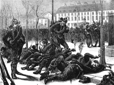 Besetzung von Paris durch die Deutschen nach dem Deutsch-Französischen Krieg, März 1871 von Unbekannt