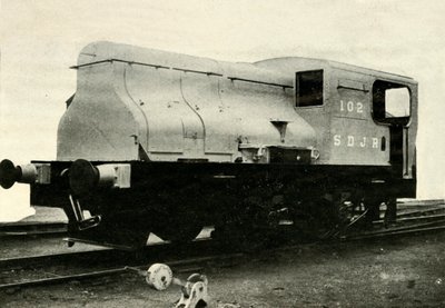 Eine der beiden Sentinel-Rangierlokomotiven, die die Grubenanschlüsse in Radstock rangieren, ca. 1930 von Unbekannt