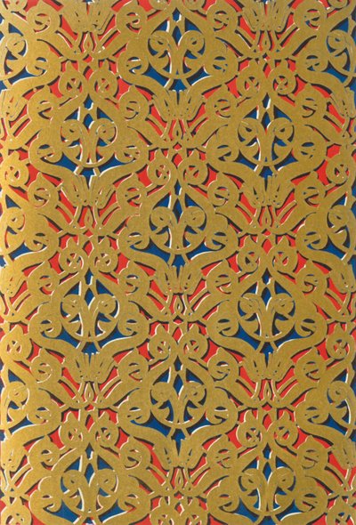 Ornament in der Tür am Eingang zur Ventana, Halle der zwei Schwestern von Unbekannt