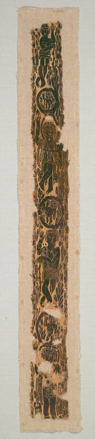 Ornamentales Schulterband von einer Tunika, 600-650 von Unbekannt