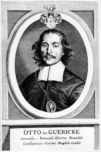 Otto von Guericke, deutscher Erfinder, Ingenieur und Physiker, 1672 von Unbekannt