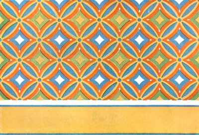 Bemalte Decke im Grab von Amenemhet in Theben, Ägypten, 1928 von Unbekannt