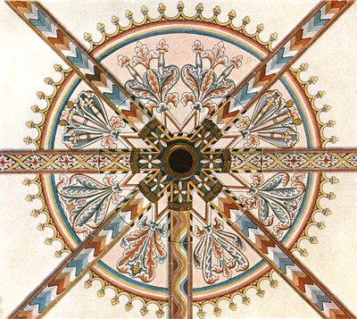 Bemalte Dekoration in der Kathedrale, Limburg an der Lahn, Deutschland, 1928 von Unbekannt