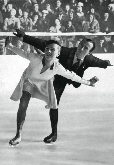 Paarlauf, Olympische Winterspiele, Garmisch-Partenkirchen, Deutschland, 1936 von Unbekannt