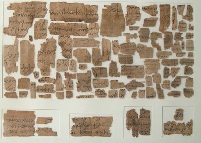 Papyrusfragmente, koptisch, 7. Jahrhundert von Unbekannt