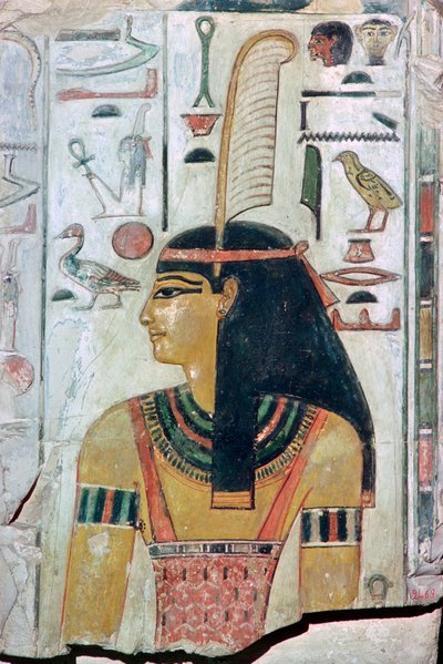 Papyrusbild der Göttin Maat von Unbekannt