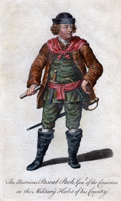 Pascal Paoli, korsischer General und Patriot des 18. Jahrhunderts von Unbekannt