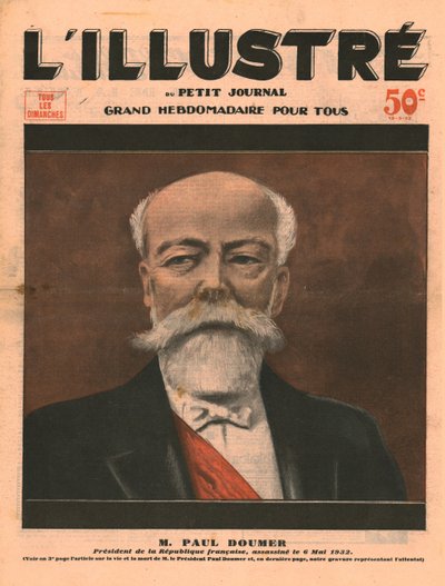 Paul Doumer, Präsident der Französischen Republik, ermordet am 6. Mai 1932 von Unbekannt