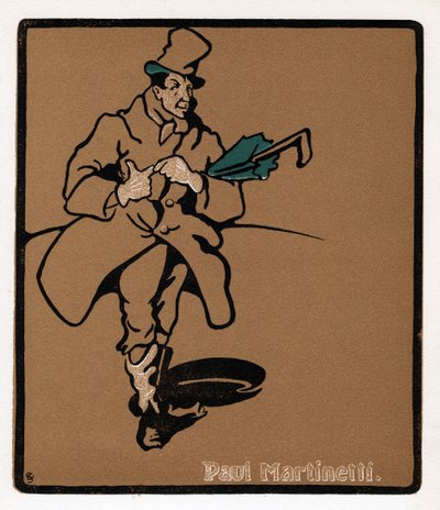 Paul Martinetti, amerikanischer Music-Hall-Star, späte 19. Jahrhundert von Unbekannt