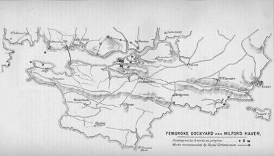 Pembroke Dockyard und Milford Haven, 1884 von Unbekannt