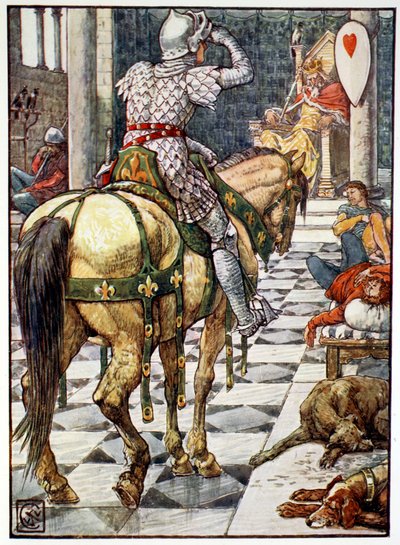 Percival erlangt den Schild des schlagenden Herzens, 1911 von Unbekannt