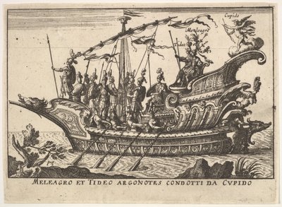 Tafel 13: Argonauten Meleager und Tydeus geführt von Amor von Unbekannt