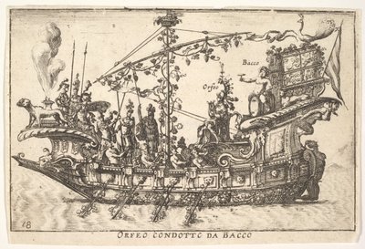 Orpheus geführt von Bacchus, aus der Serie Die prächtigen... von Unbekannt