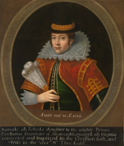Pocahontas, nach 1616 von Unbekannt